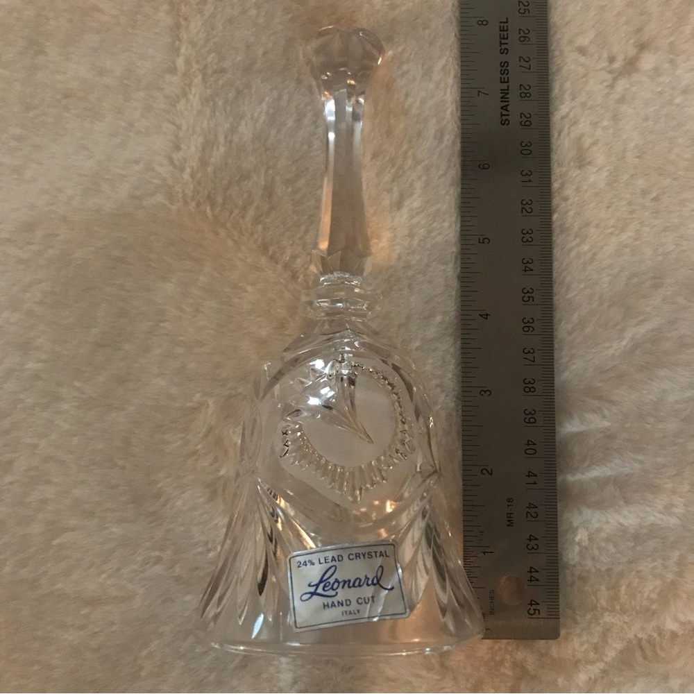 Vintage Leonard Lead Crystal Collector’s Bell - Picture 12 of 14